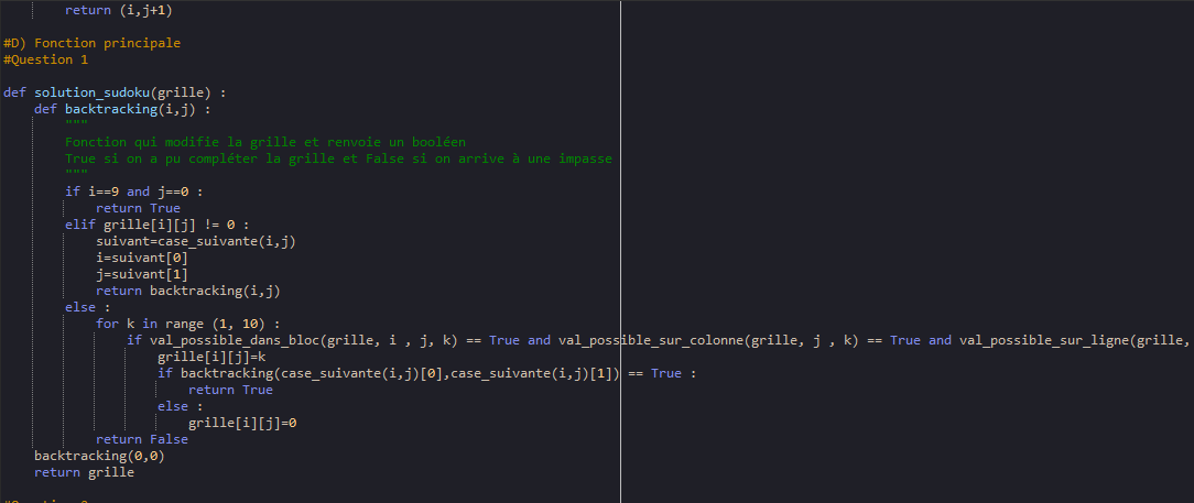 part of the sudoku code